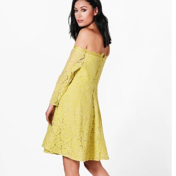 Boohoo Maternity Eyelet Lace Skater Dress NWT - Picture 2 of 7